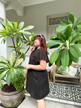 Load image into Gallery viewer, Hitomi Flutter-sleeve Dress in Black