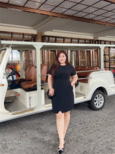 Load image into Gallery viewer, Jillian Tailored Sheath Dress in Black