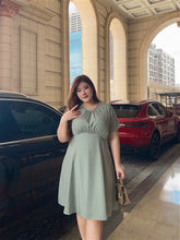 Load image into Gallery viewer, Justine Lyocell Dress in Green