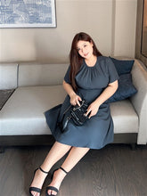 Load image into Gallery viewer, Justine Lyocell Dress in Charcoal