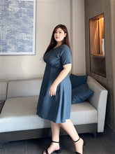 Load image into Gallery viewer, Justine Lyocell Dress in Charcoal