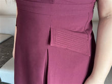 Load image into Gallery viewer, Mara Inverted Pleat Dress in Maroon