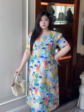 Load image into Gallery viewer, Santorini Square Neck Midi Dress