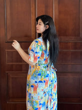 Load image into Gallery viewer, Santorini Square Neck Midi Dress