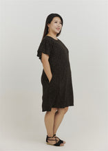 Load image into Gallery viewer, Hitomi Flutter-sleeve Dress in Black