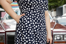 Load image into Gallery viewer, Ionna Midi Dress in Navy