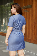 Load image into Gallery viewer, Zoya Zip Front Dress in Blue