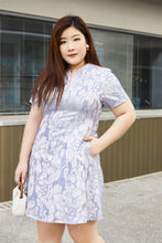 Load image into Gallery viewer, Natalie Notch Neck Cocktail Dress in Periwinkle