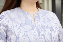 Load image into Gallery viewer, Natalie Notch Neck Cocktail Dress in Periwinkle