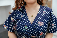 Load image into Gallery viewer, Birdie Fit and Flare Dress in Navy