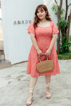 Load image into Gallery viewer, Courtney Flutter Sleeve Sweetheart Dress