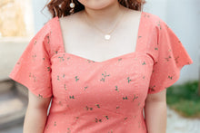 Load image into Gallery viewer, Courtney Flutter Sleeve Sweetheart Dress