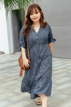 Load image into Gallery viewer, Cleo Button-up Midi Dress in Soft Blue