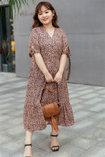 Load image into Gallery viewer, Cleo Button-up Midi Dress in Rose Gold