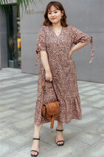 Load image into Gallery viewer, Cleo Button-up Midi Dress in Rose Gold