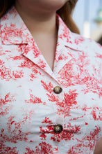 Load image into Gallery viewer, Pretty Pastoral Shirt Dress in Red