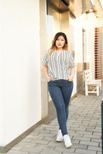 Load image into Gallery viewer, Glyph Faux Wrap Top by