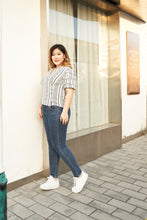 Load image into Gallery viewer, Glyph Faux Wrap Top by