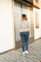 Load image into Gallery viewer, Glyph Faux Wrap Top by