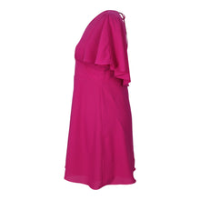 Load image into Gallery viewer, Cape Dress in Fuchsia