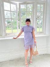 Load image into Gallery viewer, Ruyi Lace Cheongsam in Lavender