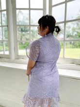 Load image into Gallery viewer, Ruyi Lace Cheongsam in Lavender