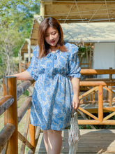 Load image into Gallery viewer, Fleur Chiffon Dress in Pale Blue