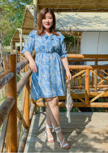 Load image into Gallery viewer, Fleur Chiffon Dress in Pale Blue