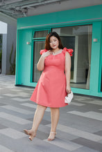 Load image into Gallery viewer, Peaches and Cream Convertible Cold Shoulder Sleeve Dress