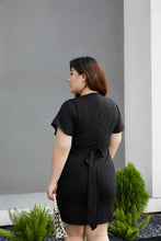 Load image into Gallery viewer, Kyra Front Knot Dress in Black