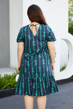 Load image into Gallery viewer, Ribbon Midi Dress in Navy