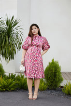 Load image into Gallery viewer, Sarah Satin Cheongsam in Hot Pink