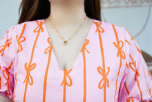 Load image into Gallery viewer, Ribbon Midi Dress in Pink