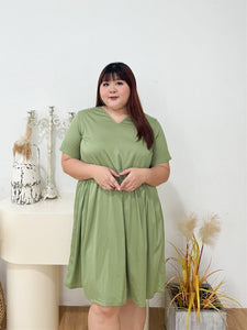 Stefanie Cupro Dress in Sage