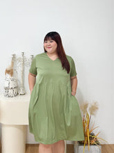 Load image into Gallery viewer, Stefanie Cupro Dress in Sage
