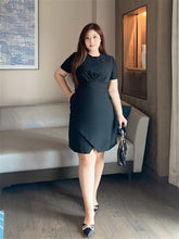 Load image into Gallery viewer, Jillian Tailored Sheath Dress in Black
