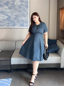 Justine Lyocell Dress in Charcoal