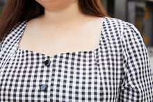 Load image into Gallery viewer, Dorothy Gingham Dress in Black
