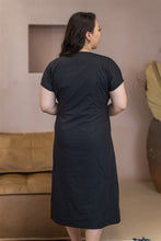 Load image into Gallery viewer, Poppy Midi Dress in Black
