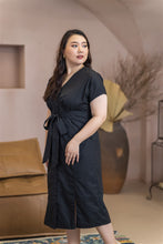 Load image into Gallery viewer, Poppy Midi Dress in Black
