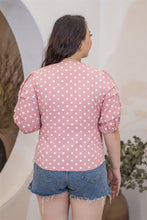 Load image into Gallery viewer, Dottie Faux Wrap Top in Pink
