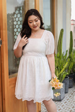 Load image into Gallery viewer, Melissa Cotton Lace Dress in White
