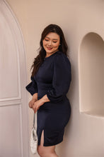 Load image into Gallery viewer, Cate Balloon Sleeve Dress in Sapphire

