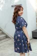 Load image into Gallery viewer, Birdie Fit and Flare Dress in Navy
