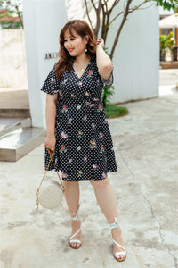 Birdie Fit and Flare Dress in Black