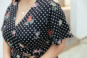 Birdie Fit and Flare Dress in Black