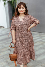 Load image into Gallery viewer, Cleo Button-up Midi Dress in Rose Gold

