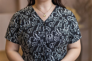 Neko Button-up Dress