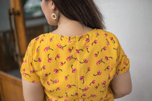 Load image into Gallery viewer, Ditsy Floral Tea Dress in Yellow
