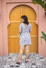 Load image into Gallery viewer, Flight of Fancy Shift Dress in Pastel Blue
